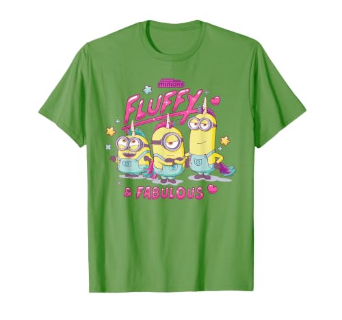 Minions Fluffy & Fabulous T-Shirt, Men, Grass Green, Large