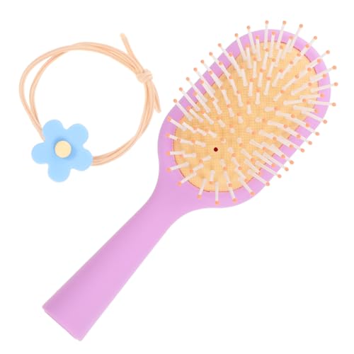NOLITOY peine de de dibujos animados cepillo para secar cepillo para desenredar el cabello detangler brush cepillos alisadores cepillo de pelo de mujer cepillo de mujer AbS Púrpura