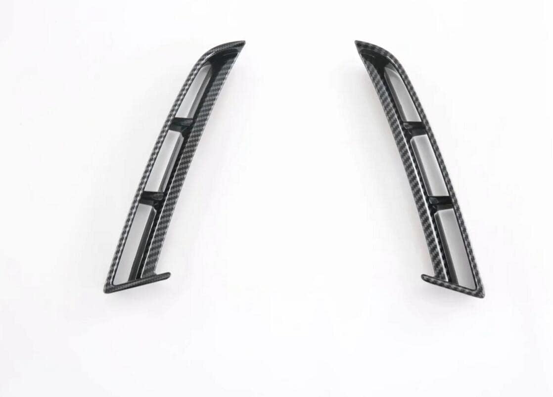 / 2Pcs Carbon Fiber Style Car Front Fog Light Lamp Cover Trim Molding for Hyundai Tucson 2021-2022-2023