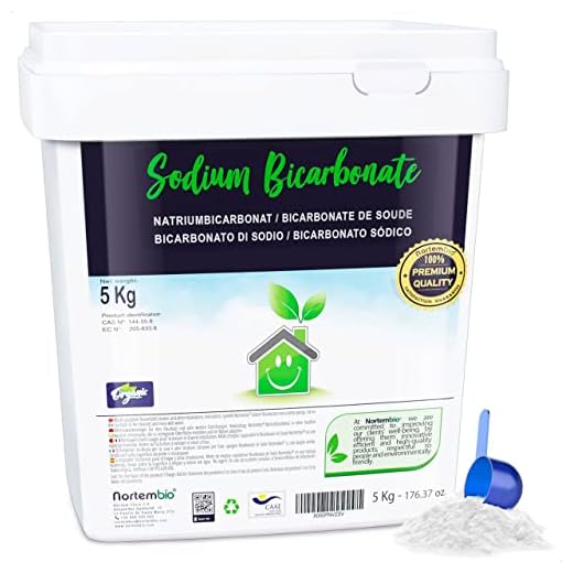 NortemBio Bicarbonato de Sodio 5 Kg, Insumo Ecológico de Origen Natural, Libre de Aluminio, EBook Incluido.