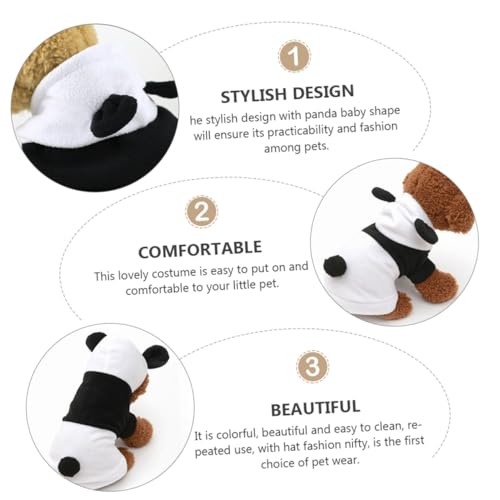 Disfraz de panda para perro tamaño XL miniatura 6