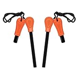very dood Aoufottes Pedernal Supervivencia Magnesio Mechero , Mechero Encendedor Iniciador de Fuego, Campo, Camping(2 Piezas).