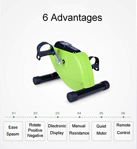 Image of Deluxe Motorised Pedal Exerciser, Remote Control Fitness Motorized Mini Exercise Bike, Resistance Ideal for Office, Home