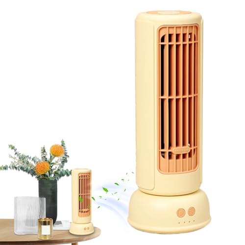 Generico Ventilador de torre | Ventilador de torre oscilante, ventilador potente con 3 velocidades para interiores exteriores cocina garaje camping habitación