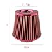 MEIKAI Universal Car Air Filters Performance High Flow Cold Intake Filter Induction Kit Sport Power Mesh Cone 76MM (Color : Silver Red A)