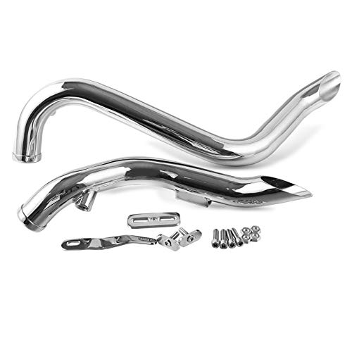 Tubo de Escape para Harley Softail Fat Bob 114 18-21 Drag Pipe Silenciador Cromo