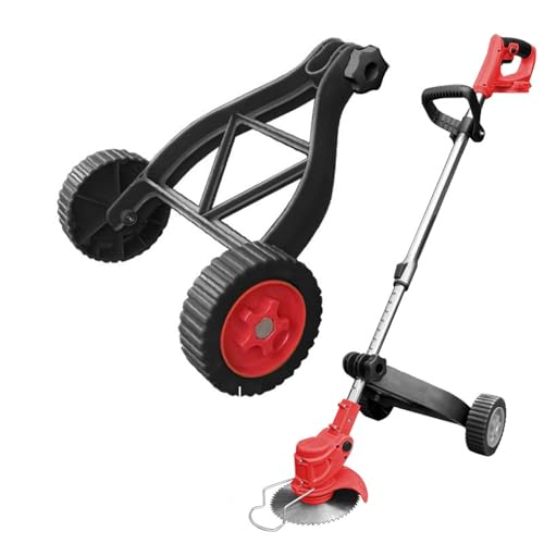 Ruedas De Soporte para Cortacésped, Rueda Ajustable para Cortacésped, Soporte para Recortadora, Ruedas Soporte para Cortacésped, Cortadora Hilo para Jardineros, Cortadora Hilo para Auxiliar