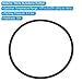 PATIKIL Nitrile Rubber O-Rings 52mm OD 48mm ID 2mm Width, 20 Pcs Metric Sealing Gasket for Faucet Plumbing Automotive Repair, Black