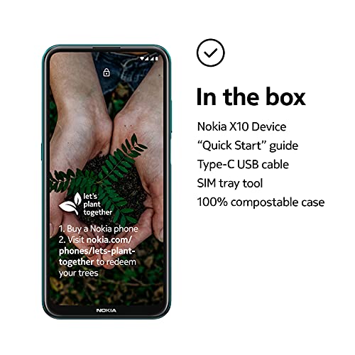 Nokia X10 Smartphone mit 64GB Speicher, 6GB RAM und Dual SIM