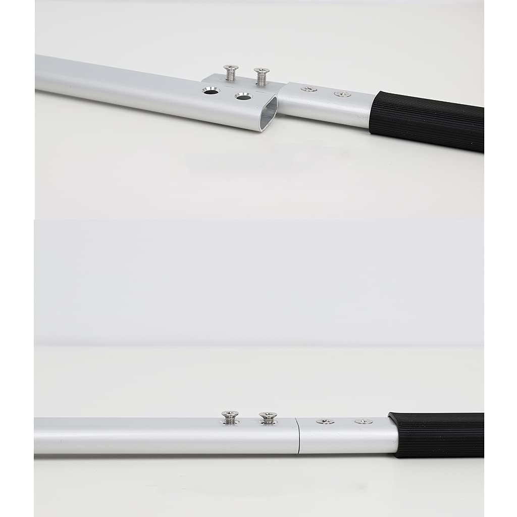 LOVIVER Pelle Pizza, Pelle a Pizza Perforée en Alliage d'Aluminium avec Manche Rétractable, Manche 40cm/80cm avec Pelle 12''/14'' pour Cuisine - 14 dans 80cm Poignée