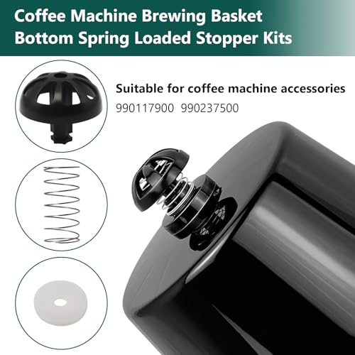 Image of Coffee Machine Brewing Basket Bottom Spring Loaded Stopper Kits for Coffee Makers Brew Basket, Replacement for Mr. Coffee Hamilton Coffee Machine Accessory 990117900 990237500(2 PC)