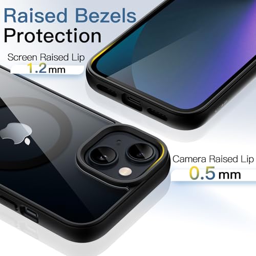 JETech Magnetische Hülle für iPhone 13 mini, Schwarz – Ansicht 6
