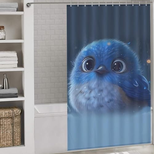 Rideau de douche imperméable en polyester de 140x183 cm avec ses 12 crochets - 2