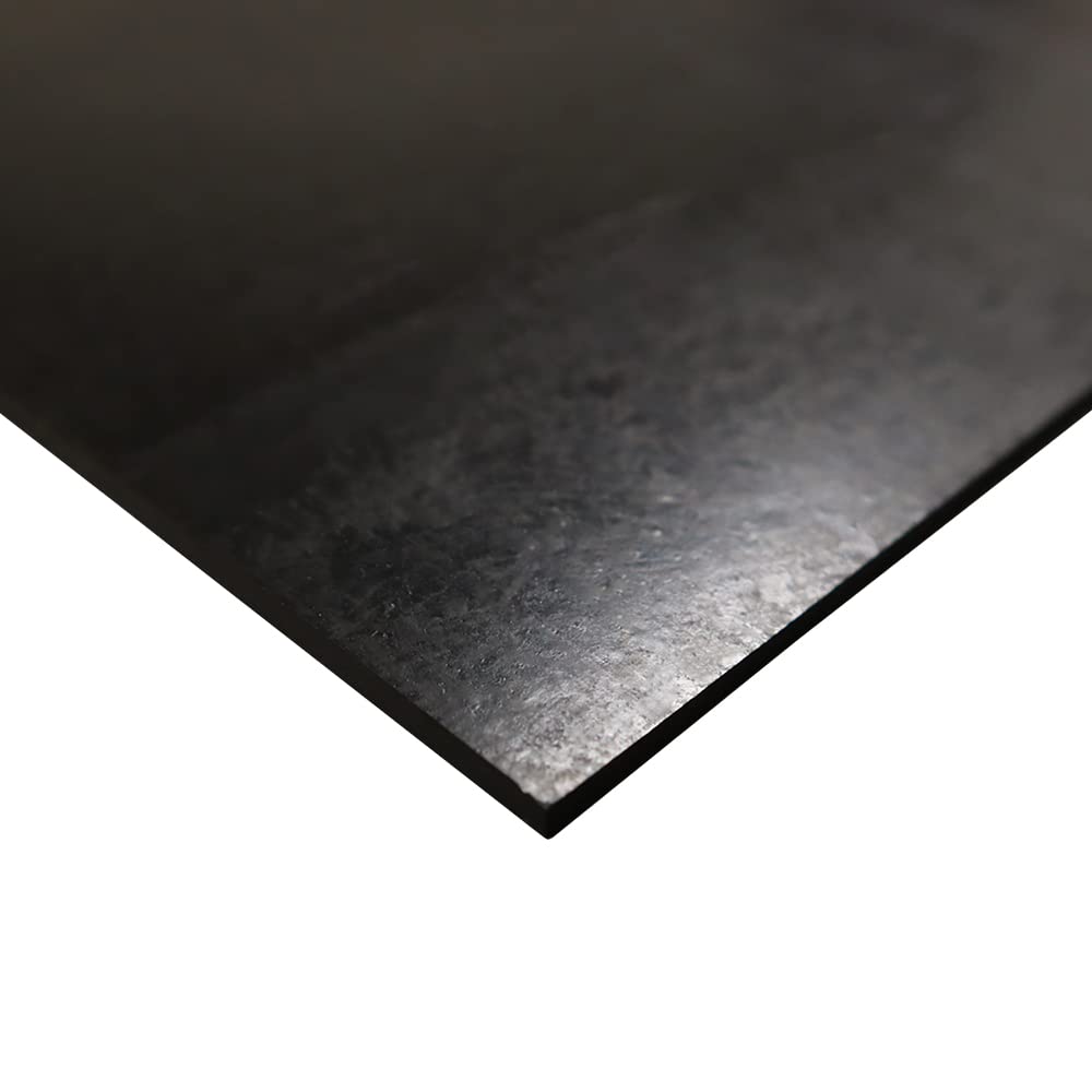 Nitrile Commercial Grade Rubber Sheet, Black, 60A, 0.125" x 24" x 36"