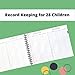 Daycare Attendance Book: 11 x 8.5 with a Hard Cover, Metal Binding, 28 Children, Sign in/Sign Out, Pre-Dated with 12 Monthly Tabs (Jan-Dec)