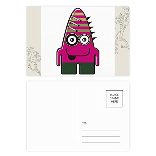 Carte postale univers alien rose lot de 20 format 14,5x9,6 cm pour correspondance créative
