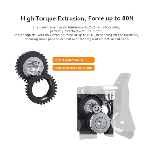 Kit d'extrudeuse K2 Plus pour Creality : haute précision double engrenage 80N