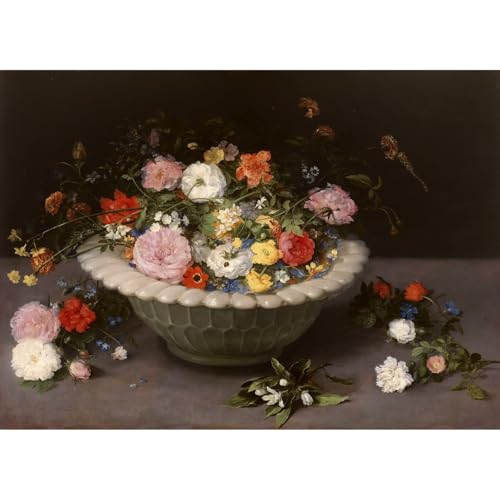 Impression giclée sur toile Nature morte avec fleurs de Madrid, l'excellence du Prado