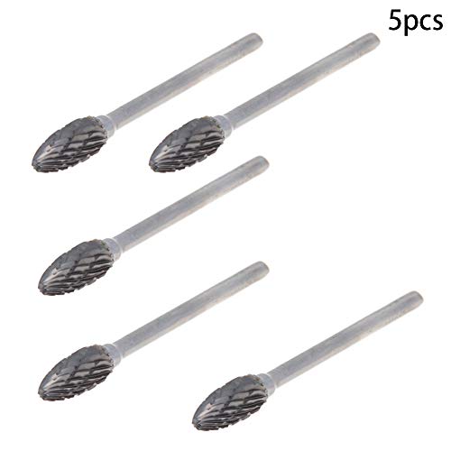 Fresas Rotativas Carburo Tungsteno 3mm x 6mm 5 piezas miniatura 3
