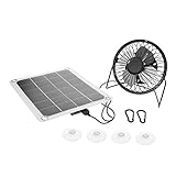 Sommerkühler: das solarpanel kann auch als powerbank zum laden ihrer geräte verwendet werden, solarenergie-kühlventilator