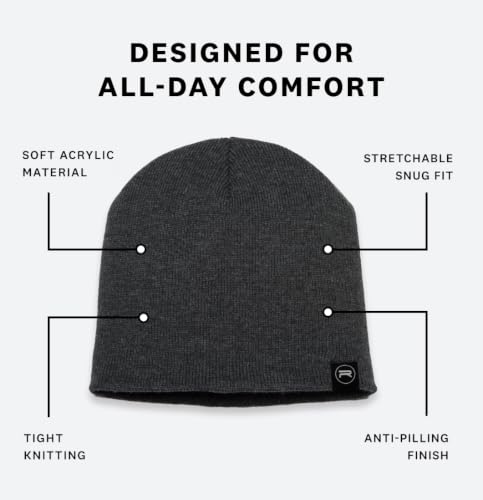 Image of Revony Evony Beanie Cap - Soft Knit Beanie Hat - Warm and Durable