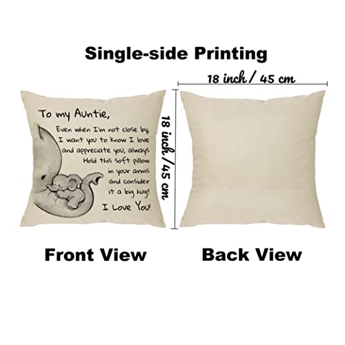 Cadeau pour tante de sa nièce : couverture en flanelle douce, message d'affection durable - 3
