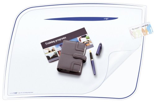 Preisvergleich Produktbild Schreibunterlage Ice Blue - 65 x 45 cm, blau-transparent