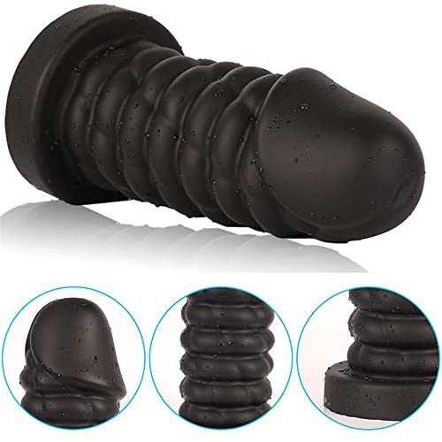 Jixaxe Realistischer Dildo Riesen Dildo mit Starkem Saugnapf Weichen Silikon Dildos Dicker Analdildo Big Analplug Butt Plug Anus Expansion Sexspielzeug für Männer, Frauen, Paare (Schwarz L) – Bild 8