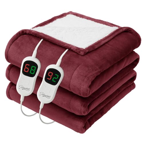 Image of Homemate Heated Electric Blanket Queen Size 84 inchx 90 inch Heating Blanket