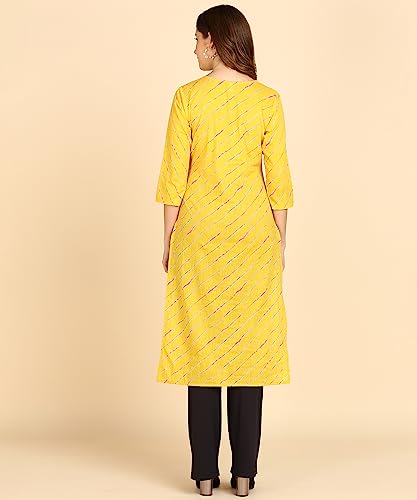 Image of Maaesa Printed Cotton Kurta for Women