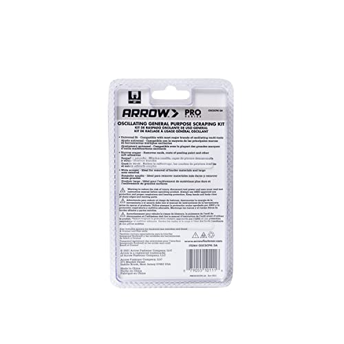 Arrow OSCSCPK-2A General Purpose Scraping Blade Kit for Oscillating Multitools, Includes 2 Scrapers for Removal of Paint, Caulk, Adhesives, and Sealants by Arrow Fastener - Image 4