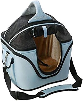 One for Pets Deluxe Cozy Dog Cat Carrier, Small, Powder Blue, Airline Approved Size