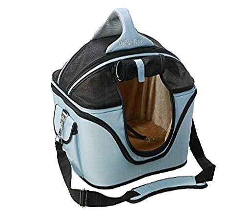 One For Pets Deluxe Cozy Dog Cat Carrier, Small, Powder Blue, Airline Approved Size #TOP19
