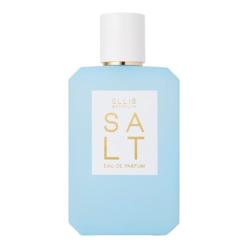 Ellis Brooklyn Salt Eau de Parfum, Fragrance with Ambergris, Tahitian Tiare, Ylang Ylang & Sandalwood - Tropical, Sensual Scent for Women - Vegan, Cruelty-Free Paraben-Free, 100ml / 3.4 Fl Oz - SALT - 3.4 Fl Oz (Pack of 1)