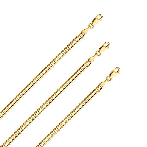 Tgdj 10K Yellow Solid Gold Cuban Chain Necklace, 4.0 Mm | Gold Jewelry For Men And Women (28In) #TOP2