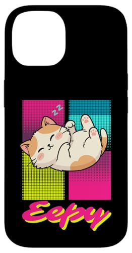 Eepy Cat ���g�� ���I ���� �L�e�B �L���[�g �~�[�� �f�U�C�� �X�}�z�P�[�X iPhone 14 �p