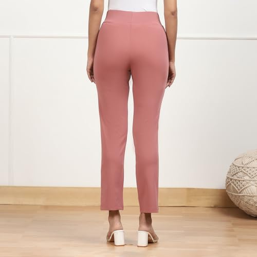 Pantalon fin femme en polyester BIBA - Modèle léger coupe droite chic pour l'été - 3