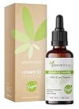 plantrition Vitamin D3 Tropfen Vegan 1000 I.E. pro Tropfen 1.350 Tropfen Vitamin D Öl - Vitamin D3 aus Flechten (Cholecalciferol) MCT Öl Kokosbasis Made in Germany - 50ml
