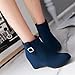 CSRZPMG Women Fashion Wedge Ankle Boots Side Zipper Casual Wedges Suede Round Toe Heeled Booties Winter Comfy Dress High Heel Short Boots