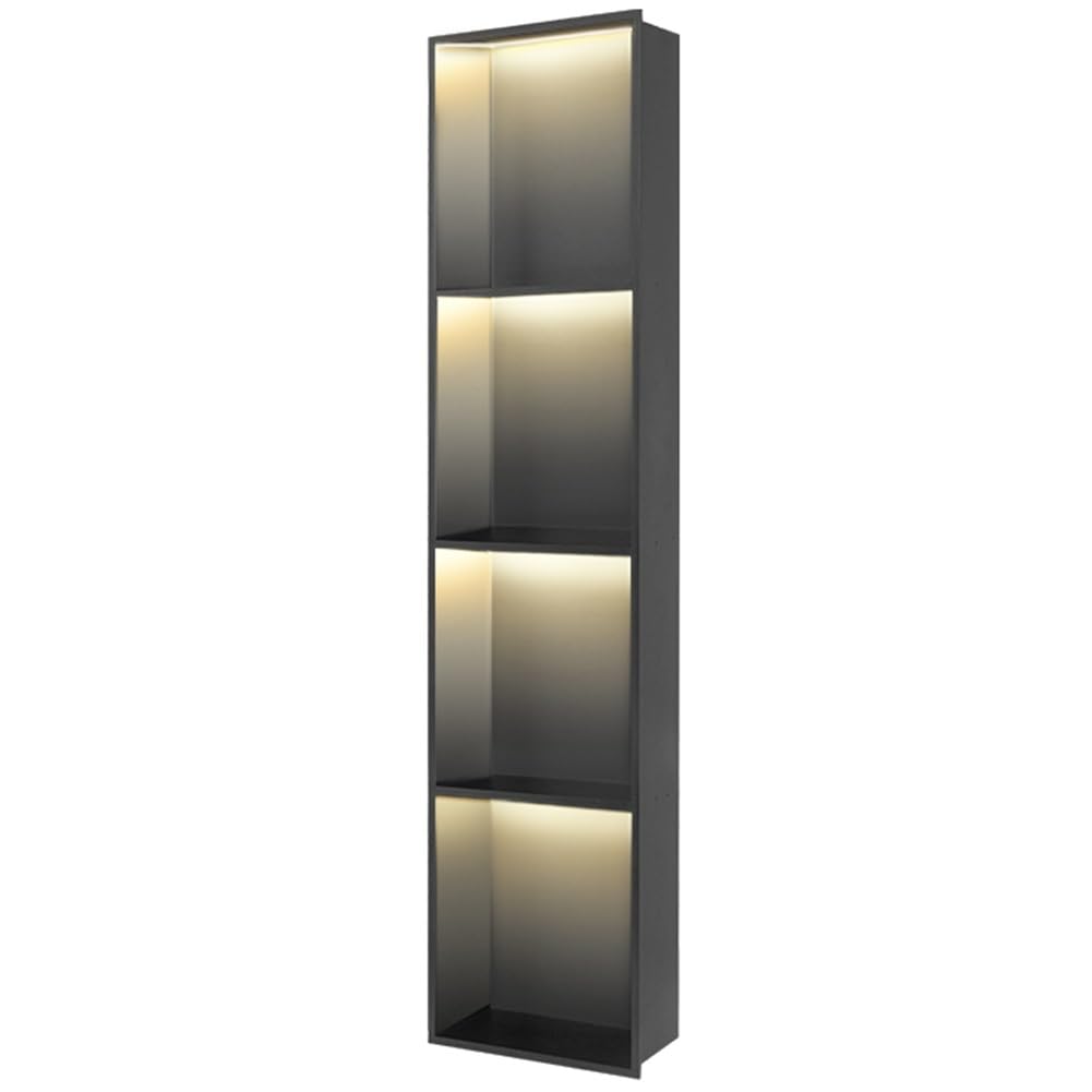 Étagère de douche intégrée acier inoxydable blanc niche murale premium
