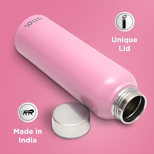 Image of Allo Stainless Steel Water Bottle For Adults, Kids 1 Litre Water Bottles For School, Office, Sports, Gym 1L Water Bottle For Men And Women, Pack Of 5 | Leak Proof, Bpa Free, Multicolor Plain Cap