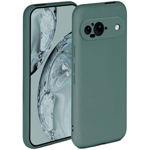 Coque silicone Google Pixel 9 ONEFLOW bleu pétrole mat avec protection double couche