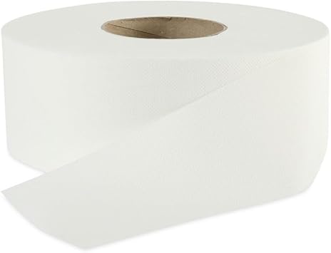 Boardwalk BWK410320 3.2 in. x 525 ft. 2-Ply Septic Safe Jumbo Roll Bathroom Tissue - White 12 Rolls/Carton