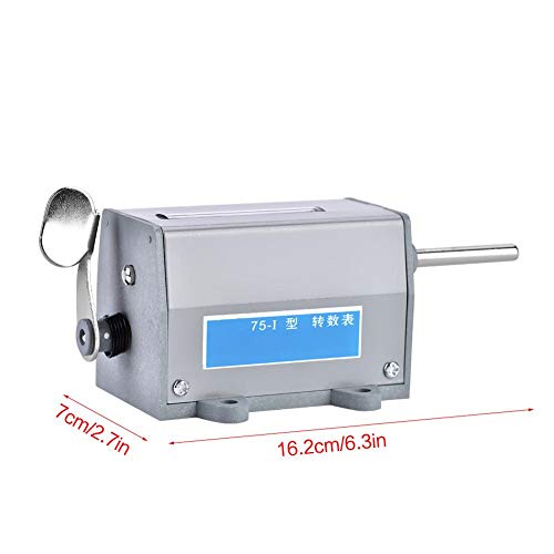 Image of Oumefar Resettable Rotary Counter 75-I 5 Digits Display Mechanical Resettable Rotary Revolution Counter