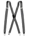 Dockers Men's Textured Solid Suspender, Gray, One Size