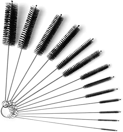 13-teiliges Reinigungsbürsten Set - Nylon Bürsten Für Flaschen & Strohhalme