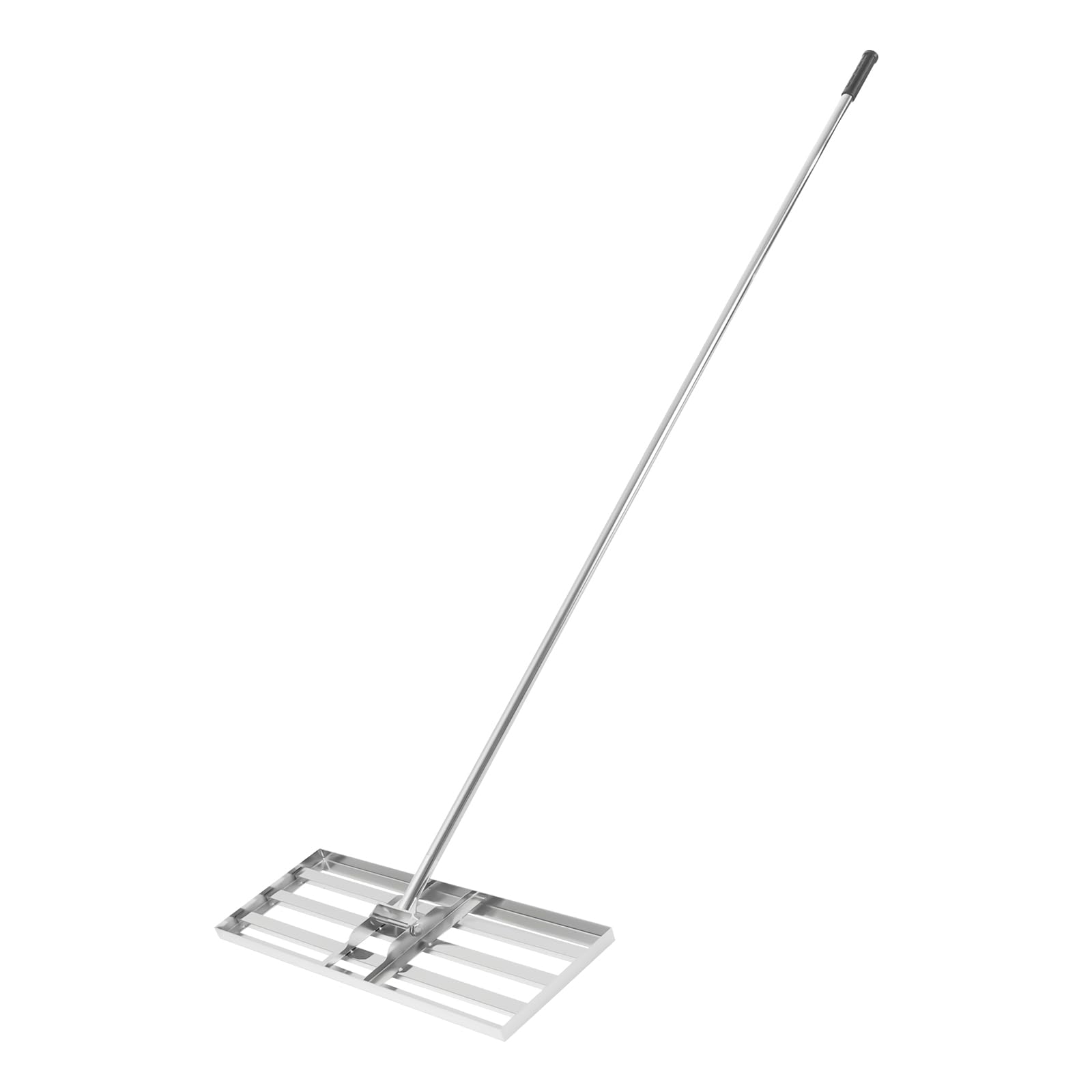 Rasoio per prato, 75 x 25 cm, con manico regolabile da 50 – 180 cm, rastrello di livellamento girevole a 180°, strumento di livellamento del prato, rake di livellamento per prato, rake di livellamento