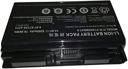 Bateria de substituição para laptop compatível P150HMBAT-8 X710S CLevo 6-87-X710S-4271 6-87-X710S-42