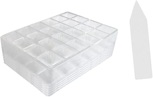 NOLITOY 5pcs Transparent Planting Pot Succulants Vegetable Planting Tray Garden Growing Trays Hydroponic Plants Plant Germination Plate Plant