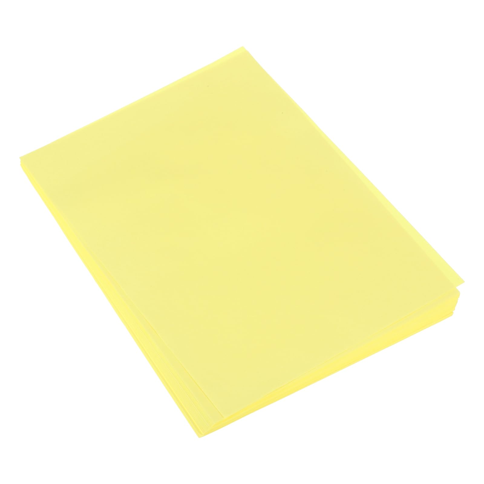 sourcing map 50 Sheet Origami Paper Double Sided Fluorescent Yellow A5 Square Sheet for Art Craft Project, Beginners, Gifts Decor